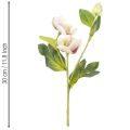Kerstrozen kunstbloemdecoratie, boeket van 4 stuks (30 cm). | Floristik24.nl