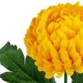 Floristik24 Chrysanthemum geel kunstmatig Ø7cm L18cm