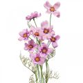 Floristik24 Cosmea sieradenmand paars kunstbloemen zomer 51cm 3st