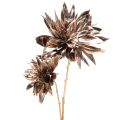 Floristik24 Kunstmatige dahlia, met lange steel en twee bloemen, 75 cm