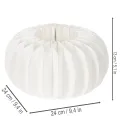 Honingraat papieren ring in de vorm van een pompoen, groot formaat, voor gedroogde bloemen en herfstdecoratie, 24 cm, 4 stuks | Floristik24.nl
