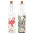 Floristik24 Decoratieve LED-flamingofles 37,5 cm, warm wit, 2 stuks