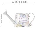 Decoratieve gieter met hortensiamotief, metaal, vintage stijl, 30x11x14,5 cm | Floristik24.nl