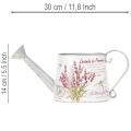 Decoratieve metalen gieter, lavendel, retro tuindesign, 30×11×14,5 cm | Floristik24.nl