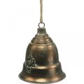 Floristik24 Decoratieve bel, metalen bel, gouden bel om op te hangen Ø20,5cm H24cm