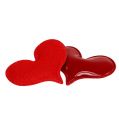 Floristik24 Decoratieve harten om te strooien 4,5 cm rood 50st