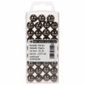 Sierkralen antraciet metallic 14mm 35 st | Floristik24.nl