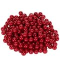 Floristik24 Decoratieve kralen, rood, Ø8mm, 250 stuks