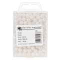 Decoratieve witte kralen, Ø8mm, 250 stuks | Floristik24.nl