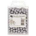 Decoratieve kralen Ø8mm zilverkleurig 250 stuks | Floristik24.nl