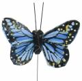 Floristik24 Decoratieve vlinders op draad veelkleurig 5,5cm 24st