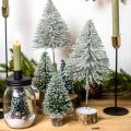 Floristik24 Decoratieve dennenbomen, winterdecoraties, kerstboom, advent H30 / 32cm Ø13,5cm set van 3
