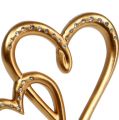 Floristik24 Decoratief hart om op te plakken goud 17cm