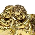 Floristik24 Decoratieve engel zittend goud, glanzend 9cm 4st