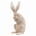 Deco konijn zittend deco figuren konijn paar H37cm 2st