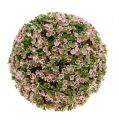 Floristik24 Decoratieve bal roze groene kunstbloembal Ø18cm 1st