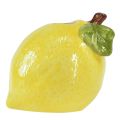 Floristik24 Decoratieve vaas citroen keramiek ovaal geel 11cm×9,5cm×10,5cm