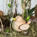 Floristik24 Decoratieve vogels houten vogels tafeldecoratie lente natuur 5cm 6st
