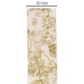 Cadeaulint met plantmotieven, decoratief dillelint, 40 mm breed, 20 m lang | Floristik24.nl