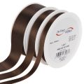 Decoratief taftlint, bruin, diverse breedtes, 50 meter | Floristik24.nl