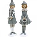 Floristik24 Deco figuren winter kinderfiguren meisjes H19cm 2st