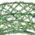Groene decoratieve draadkrans van gaas voor doe-het-zelfprojecten, 19 cm, 2 stuks | Floristik24.nl