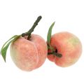 Floristik24 Deco fruit perzik roze Ø8cm L10cm 4st