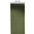 Satijnen lint voor het inpakken van cadeaus, taftlint, groen, 40 mm breed, 5 m lang | Floristik24.nl