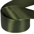 Satijnen lint voor het inpakken van cadeaus, taftlint, groen, 40 mm breed, 5 m lang | Floristik24.nl