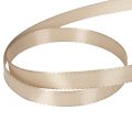 Smal beige cadeaulint, fijn lint voor verpakkingen, 10 mm breed, 50 m lang | Floristik24.nl
