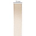 Decoratief lint, satijnen lint, taftlint, beige, 15 mm, 50 m | Floristik24.nl