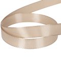 Decoratief lint, satijnen lint, taftlint, beige, 15 mm, 50 m | Floristik24.nl