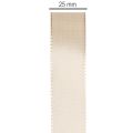 Decoratief satijnen lint, beige taftlint, 25 mm breed, 50 m lang. | Floristik24.nl