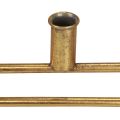 Floristik24 Decoratieve ring met voet kandelaar metaal decoratie goud Ø44,5cm