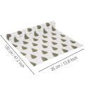 Decoratiestof voor kerst, per meter verkocht, 120 cm breed, 2 stuks | Floristik24.nl