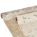 Floristik24 Tafelloper, decoratieve stof met smalle strikken, op rol, 120x35cm, 2 stuks