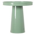 Decoratieve metalen schaal, groen, ronde voet, schaal voor bloemstukken, 20 cm | Floristik24.nl