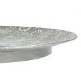 Floristik24 Sierbord zilver met ornament Ø32cm