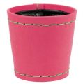Floristik24 Decoratieve pot &quot;Suki&quot; roze Ø12.5cm H12.5cm, 1stuk