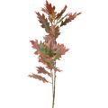 Decoratieve tak herfstdecobladeren eikenbladeren rood, groen 100cm