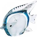 Floristik24 Dokter vis figuur van glas met glitter 14cm
