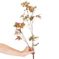 Kunstmatige herfsttak van een amberboom met bladeren en vruchtentrossen, 132 cm | Floristik24.nl
