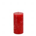 Floristik24 Effen gekleurde kaarsen rood 50x100mm 4st