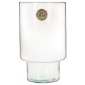 Glazen cilindervormige container van ecologisch glas, 25 cm. | Floristik24.nl