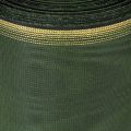 Elegante donkergroene moiré-kranslint, 125 mm met gouden parelrand, rouwlint, huwelijksdecoratie, striklint | Floristik24.nl