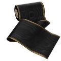 Elegante moiré kranslint, 175 mm zwart met parelrand en taftbinding, decoratief lint voor rouwbloemwerk, striklint, 25 m | Floristik24.nl
