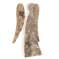 Floristik24 Engelfiguur van hout met berkenbast, 30 cm