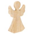 Floristik24 Decoratieve houten engelfiguur gemaakt van licht, natuurlijk hout, kerstdecoratie, 30 cm