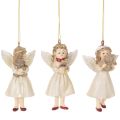 Floristik24 Decoratieve engeltjes voor in de kerstboom, vintage look, 10 cm, 3 stuks