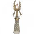 Floristik24 Decoratief engelenfiguur met guirlande kerstmetaal 13 × 8.5cm H40cm